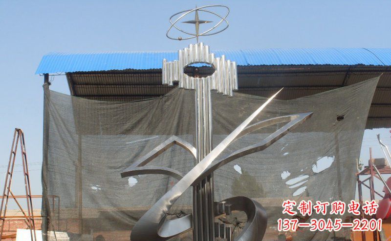 聊城引领校园文化的钥匙雕塑