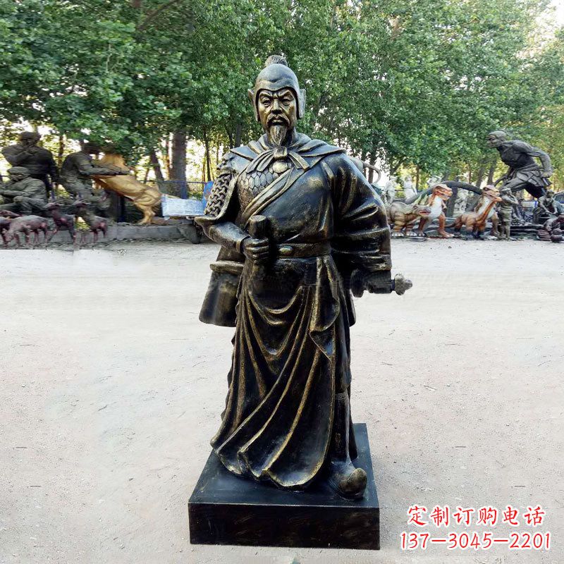 聊城李靖--初唐著名人物仿铜雕塑像