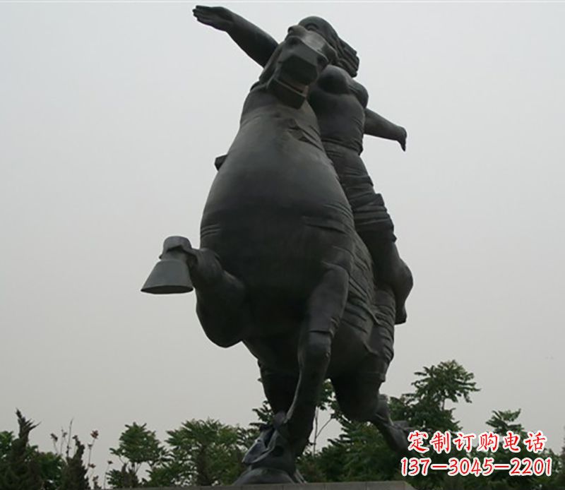 聊城骑马雕塑跨越时空的传奇
