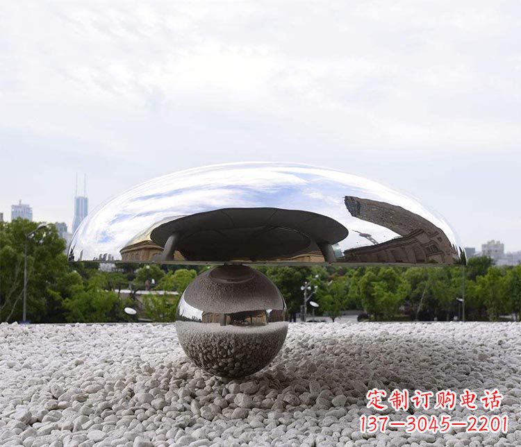 聊城创意蘑菇不锈钢雕塑