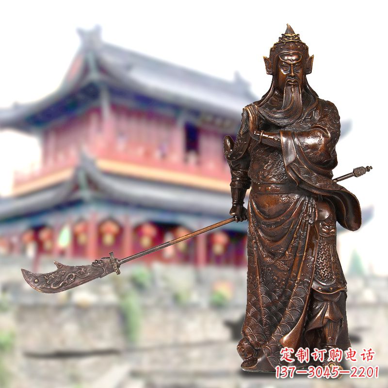 聊城纯铜关公铜像