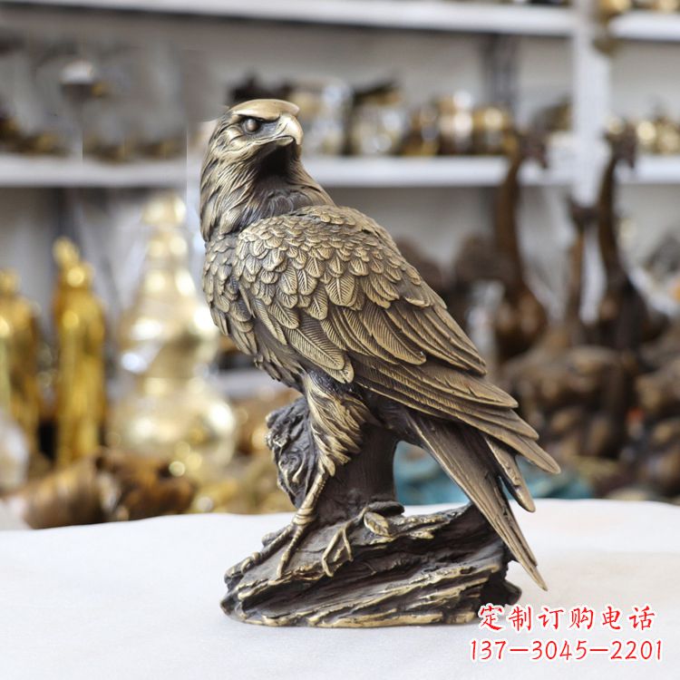 聊城纯铜老鹰雕塑传承自然之美