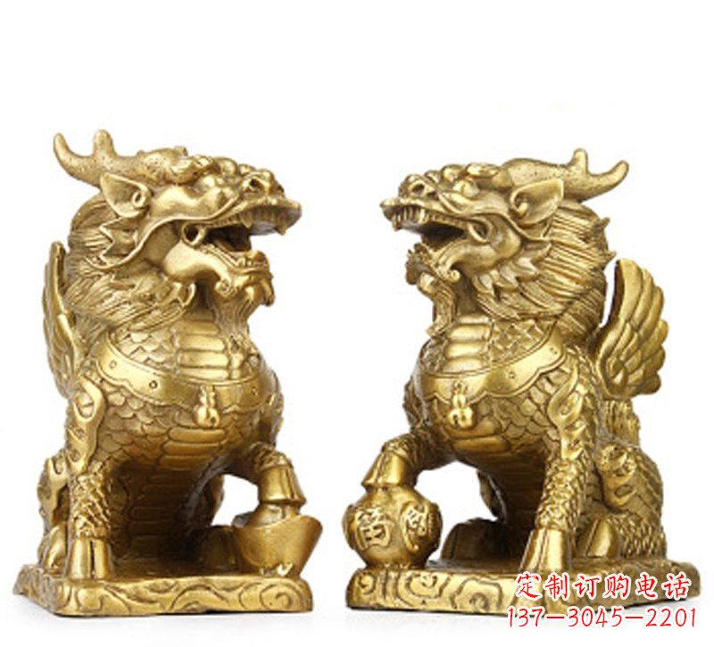聊城纯铜麒麟雕塑