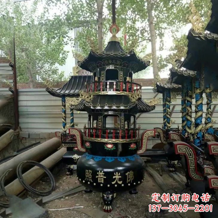 聊城纯铜香炉雕塑