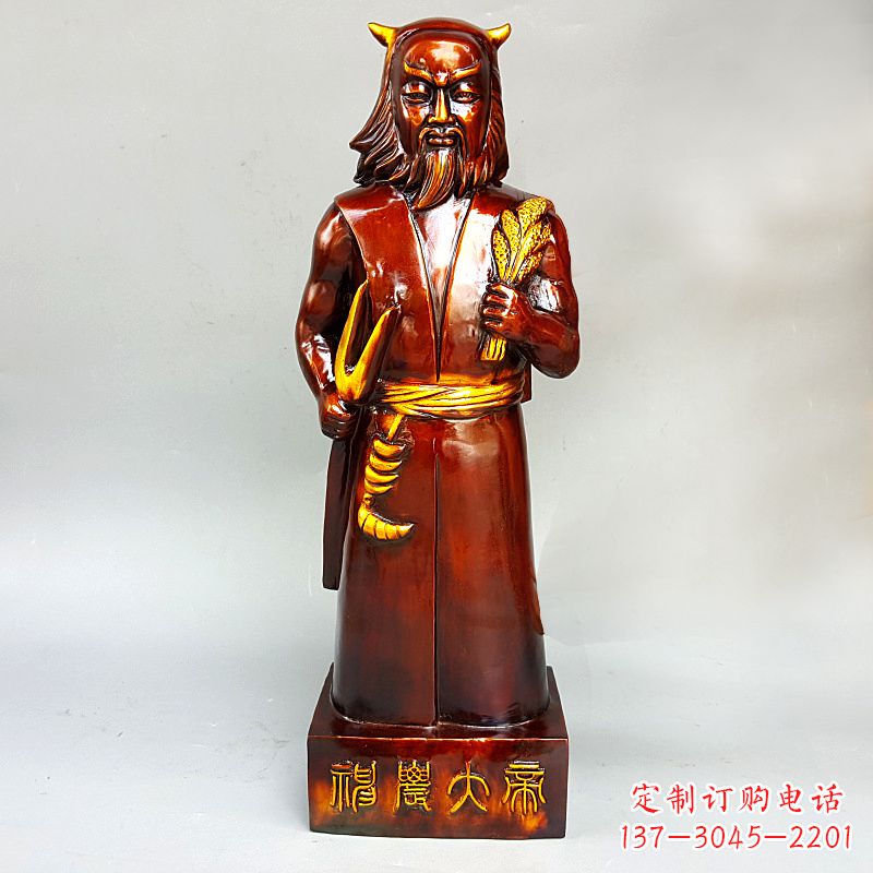 聊城神农氏铜像传承炎帝文化的艺术之作