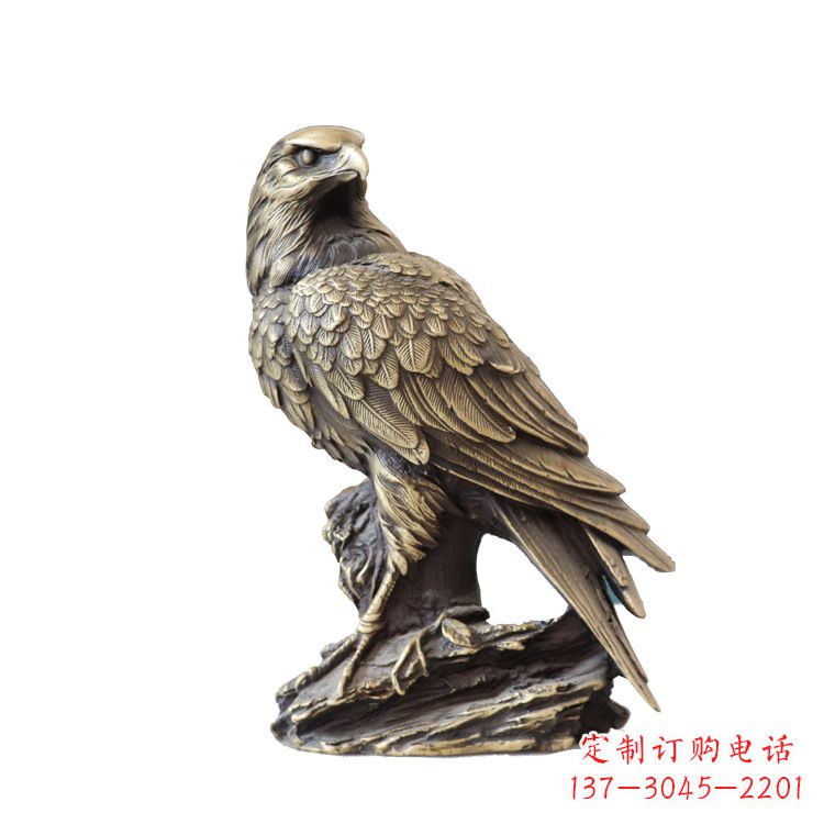 聊城纯铜招财老鹰雕塑