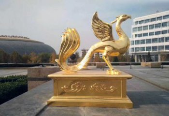 聊城城市广场的朱雀雕塑