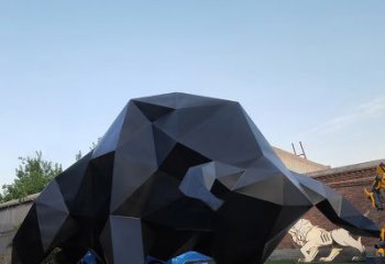聊城华尔街牛大型玻璃钢动物雕塑