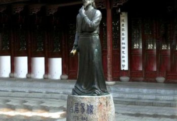 聊城白居易铜雕像向著名诗人致敬
