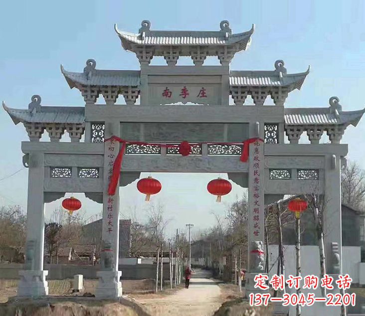聊城祠堂石牌坊雕塑艺术精粹
