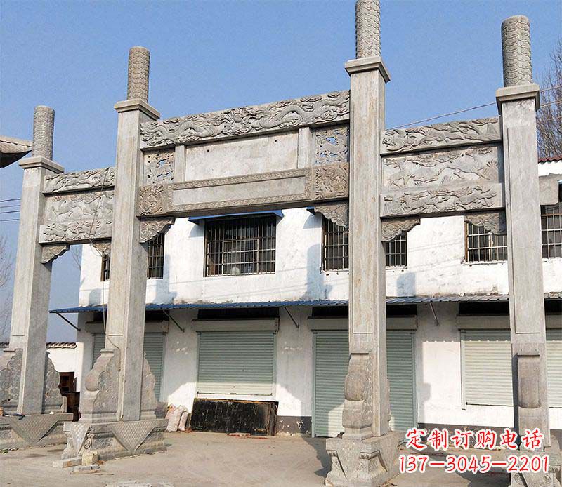 聊城石牌坊雕塑——传承中国传统文化