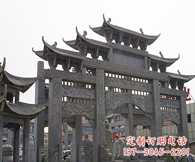聊城牌坊石雕传承传统文化的艺术精品
