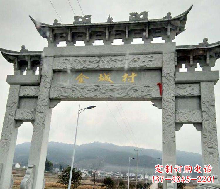 聊城该牌坊雕塑。