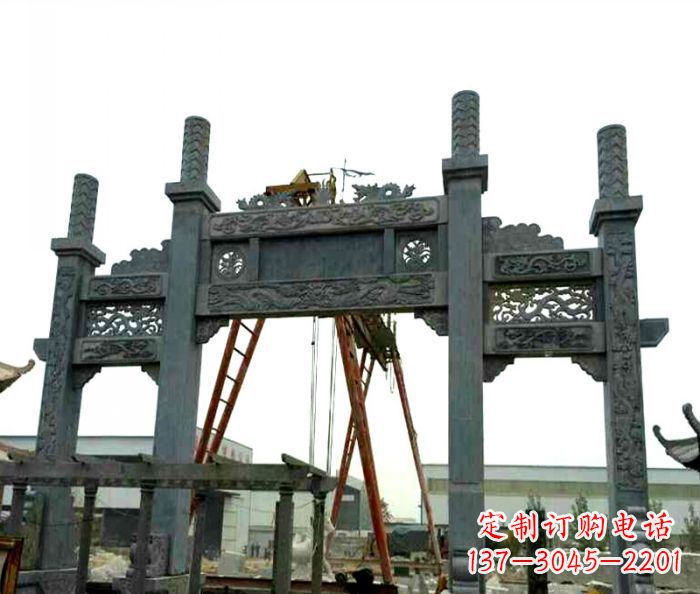 聊城村庄牌坊雕塑传承历史文化