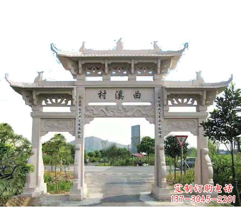 聊城精美牌坊雕塑——村庄的艺术瑰宝