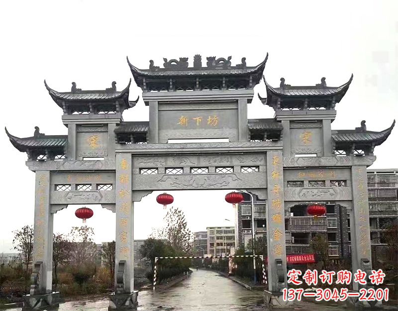 聊城村庄石牌坊雕刻传统工艺的精美瑰宝