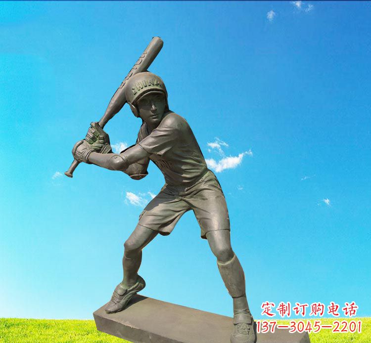 聊城棒球雕塑传承美国传统文化