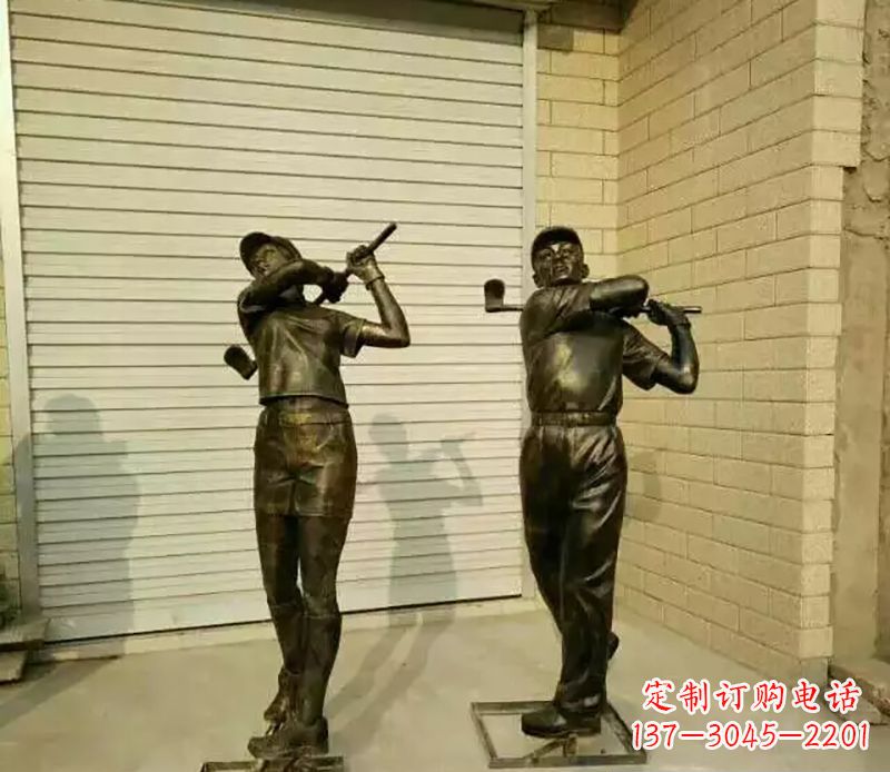 聊城高尔夫雕塑精致的艺术细节