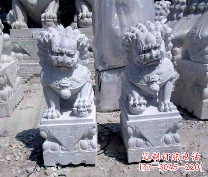聊城大理石仿古石狮子
