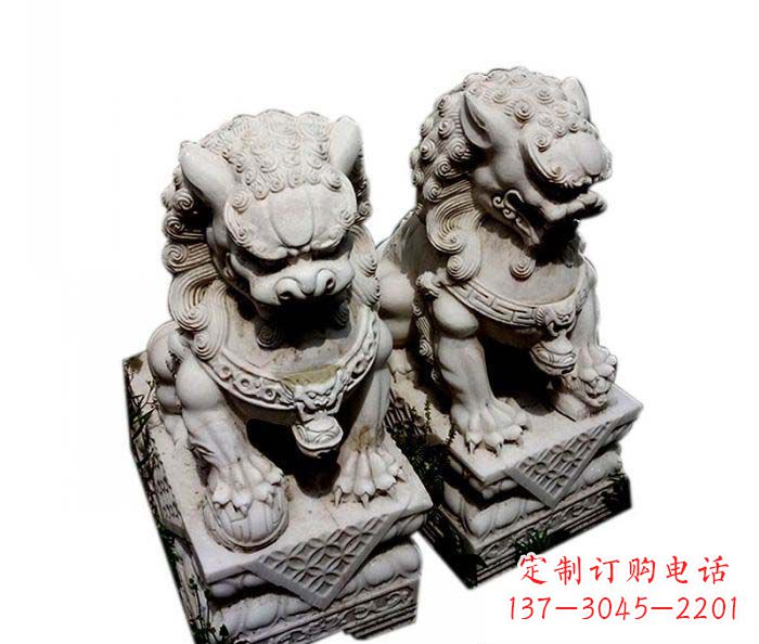 聊城大理石仿古石狮子雕塑