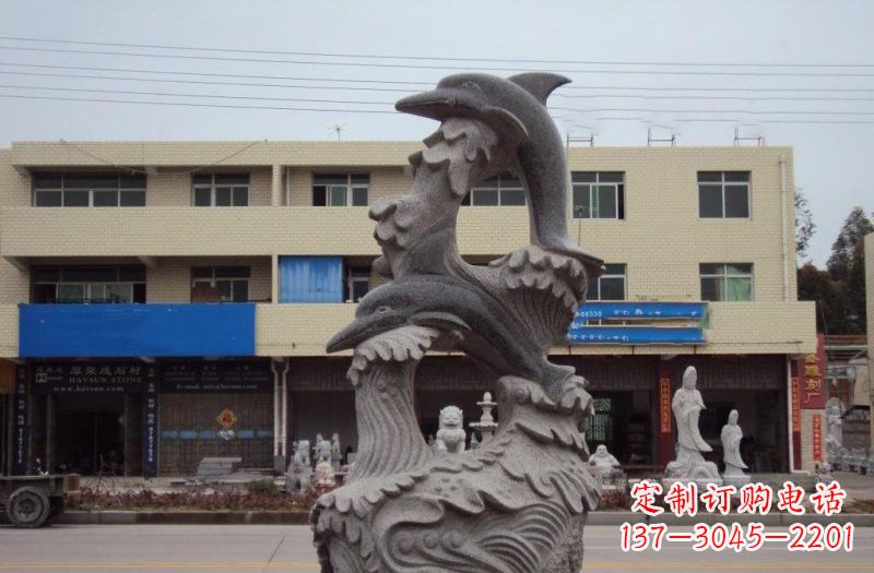 聊城大理石海豚雕塑