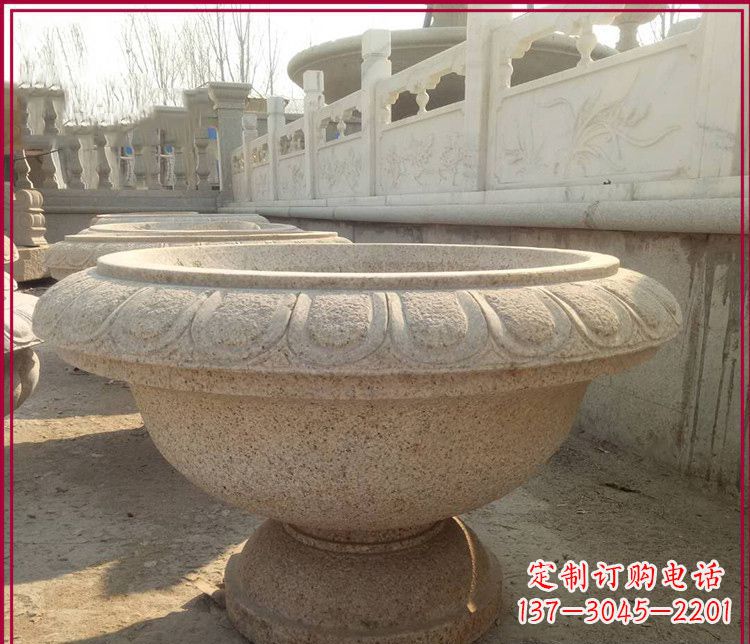 聊城大理石花盆雕塑