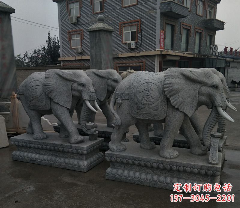聊城唯美雕刻大象雕塑