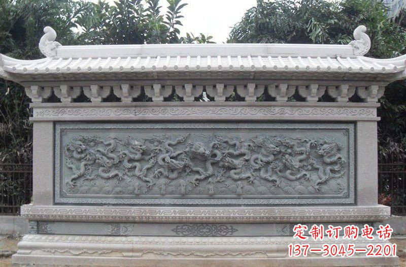 聊城大理石九龙壁雕塑