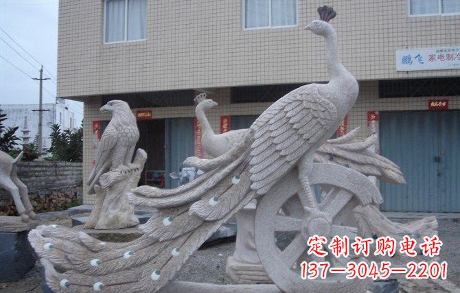 聊城大理石孔雀石雕塑