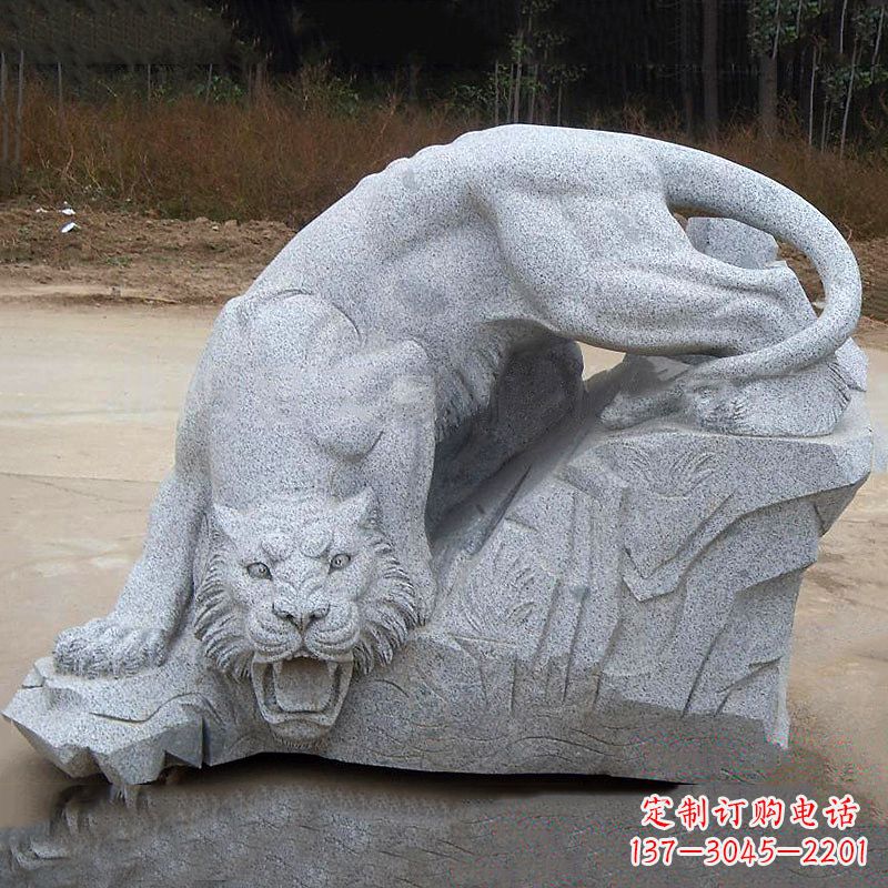 聊城大理石老虎动物石雕