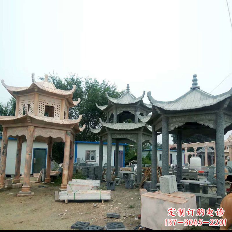 聊城精美大理石凉亭雕塑