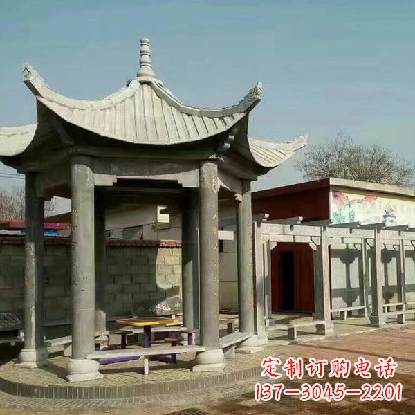 聊城大理石凉亭庭院亭子