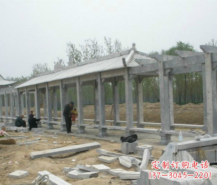 聊城精美大理石凉亭雕塑