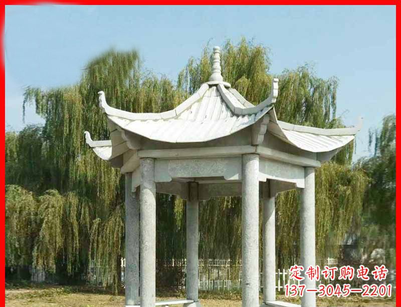 聊城精美大理石凉亭雕塑