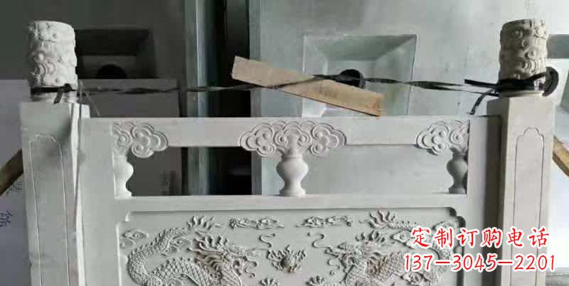 聊城大理石龙浮雕栏板雕塑