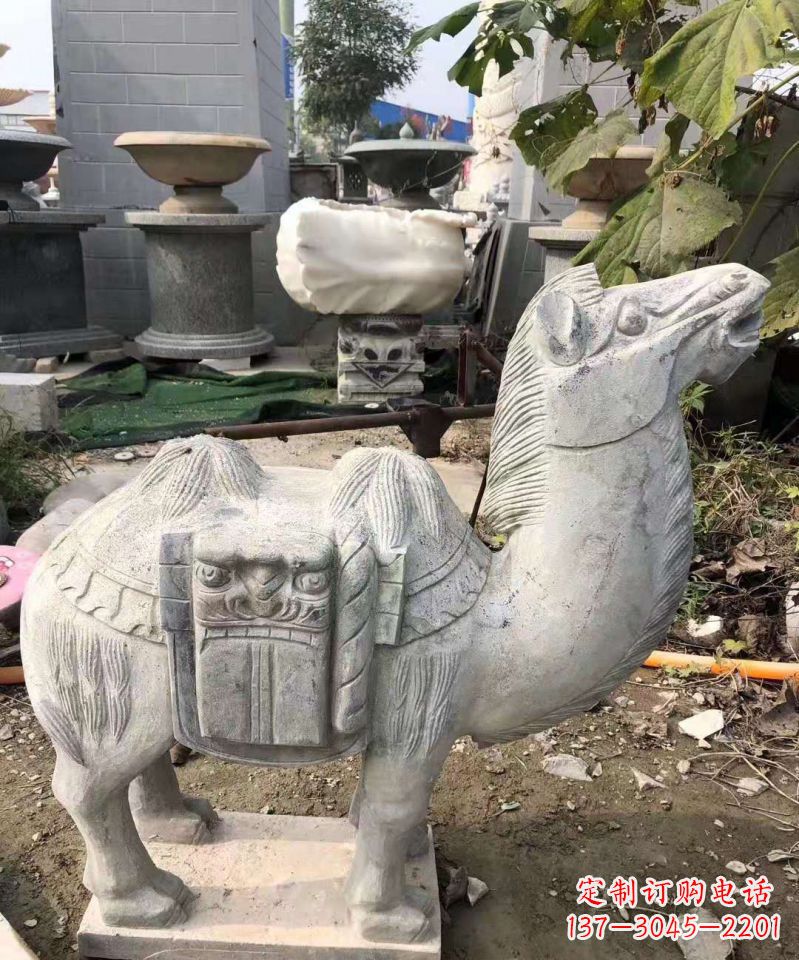 聊城精美大理石骆驼雕塑