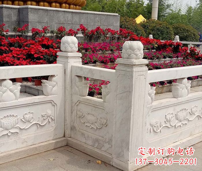 聊城精美大理石旅游景区石雕栏板