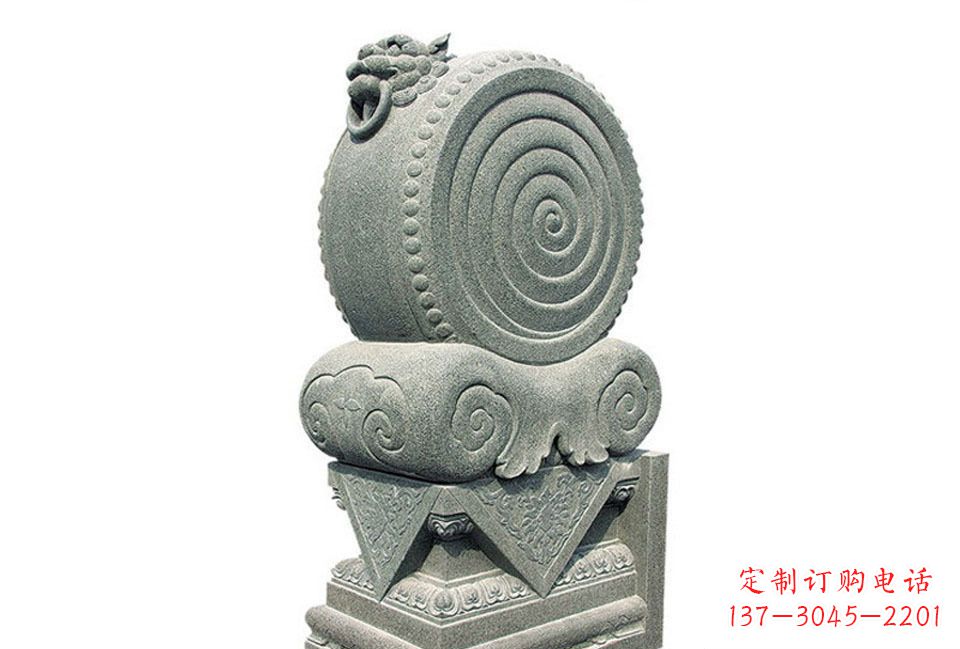 聊城门墩招财石雕