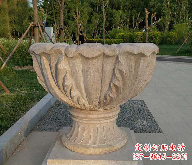 聊城大理石欧式花钵雕塑