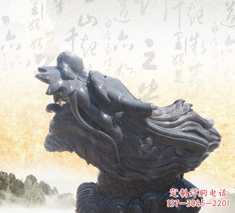 聊城新潮大理石龙头雕塑