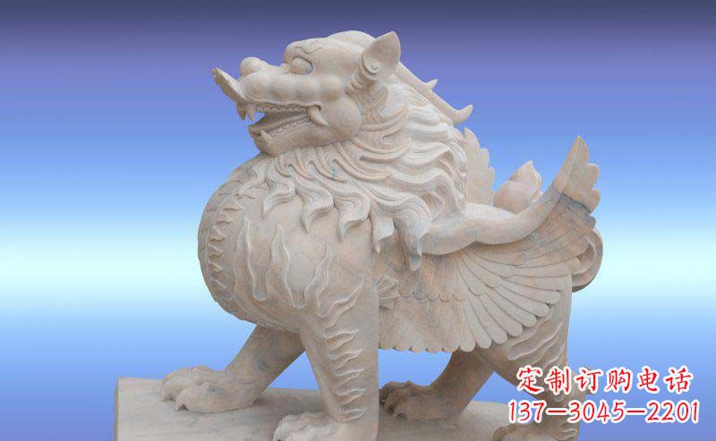 聊城大理石貔貅神兽石雕