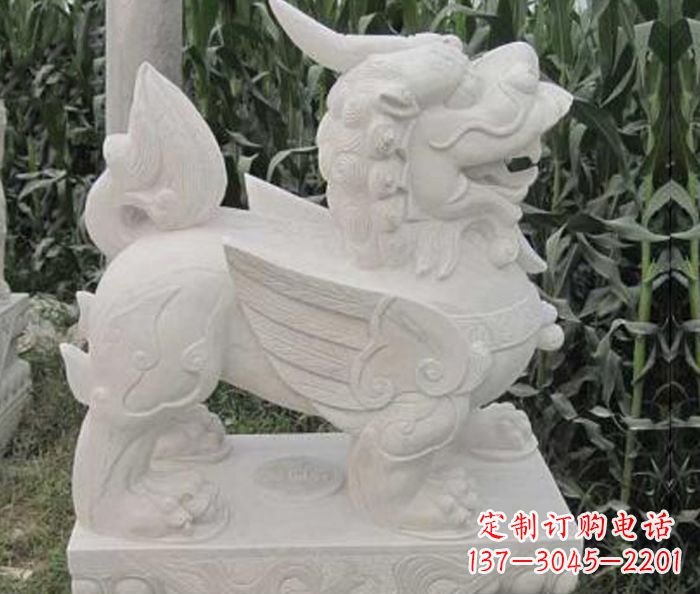 聊城古典貔貅石雕,精美手工雕刻艺术
