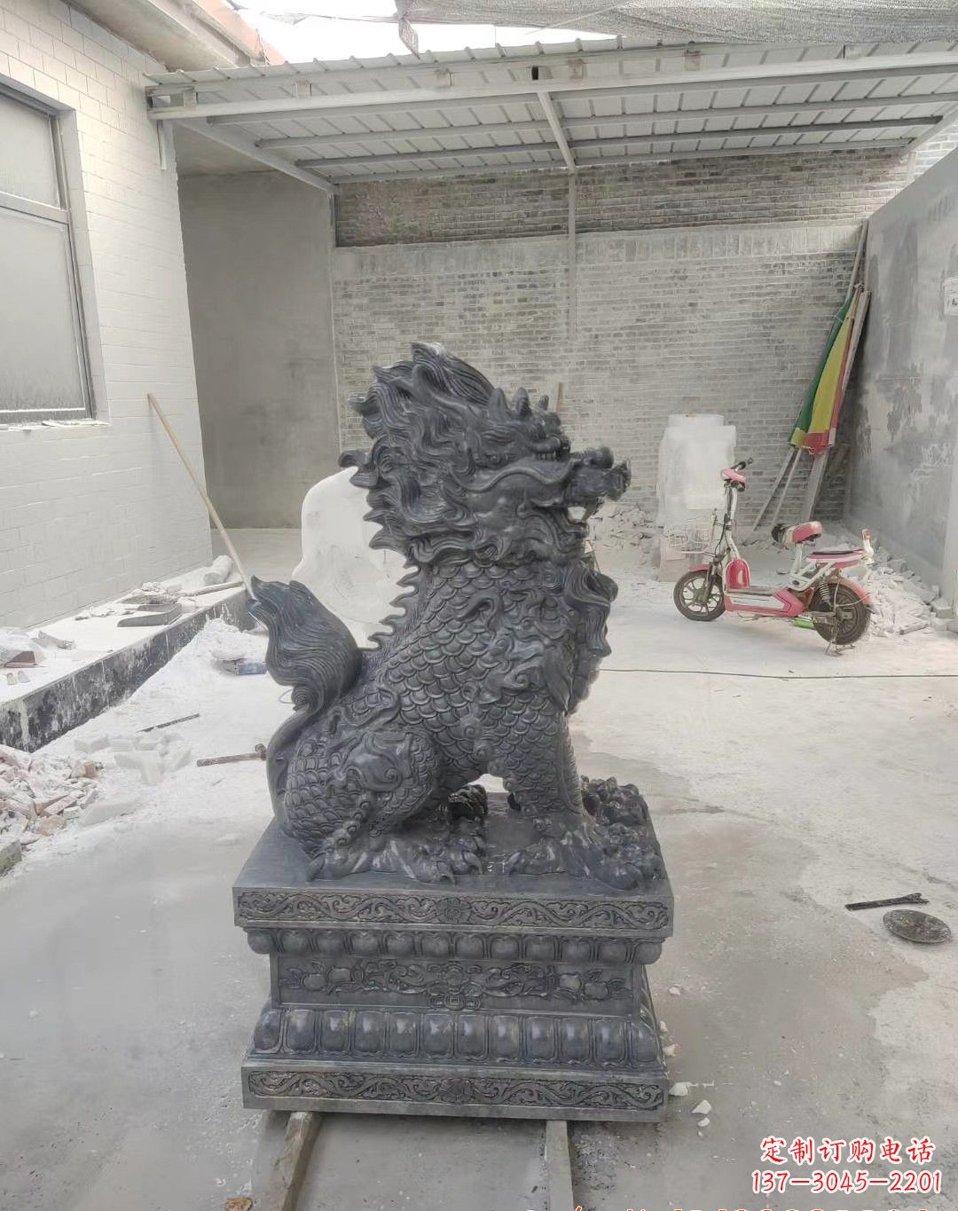 聊城传世工艺大理石麒麟雕塑