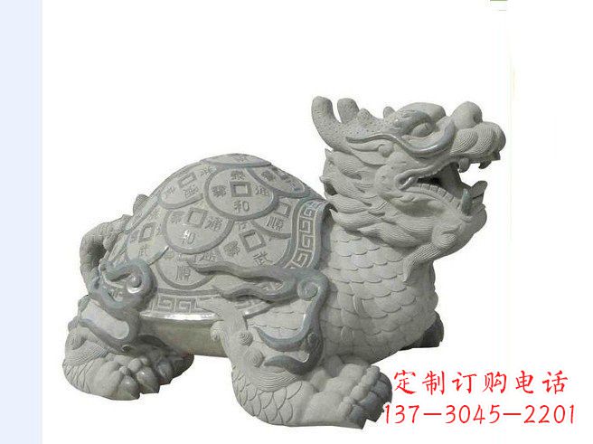 聊城大理石招财龙雕塑