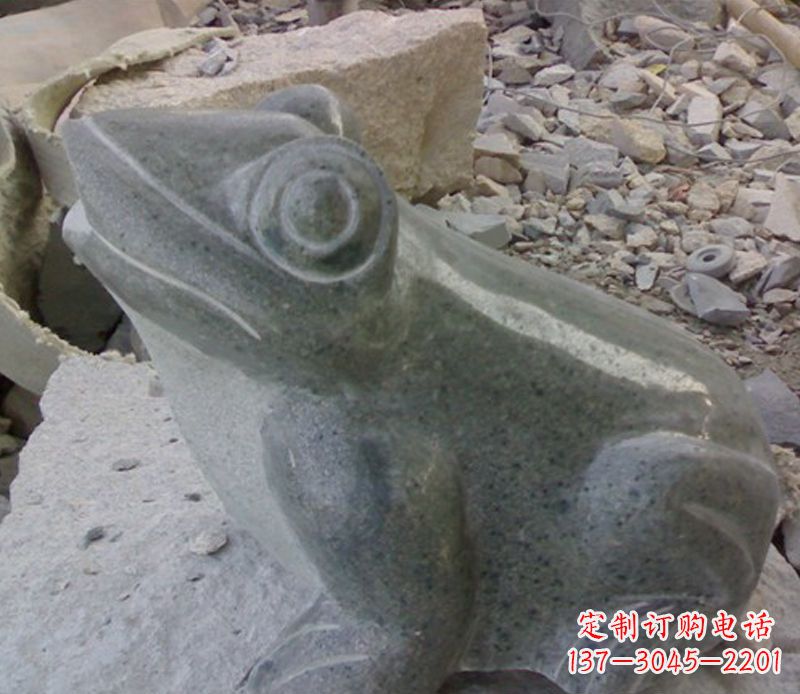 聊城大理石青蛙石雕-质感细腻引人注目