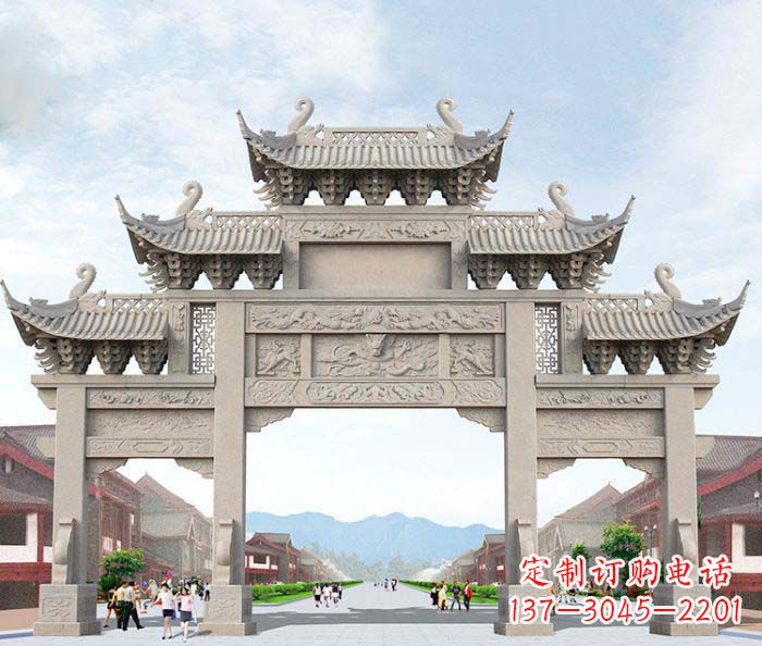 聊城大理石牌坊石雕艺术品