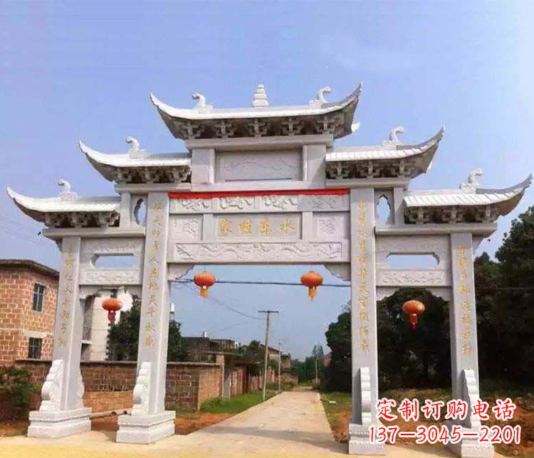聊城大理石牌坊石雕