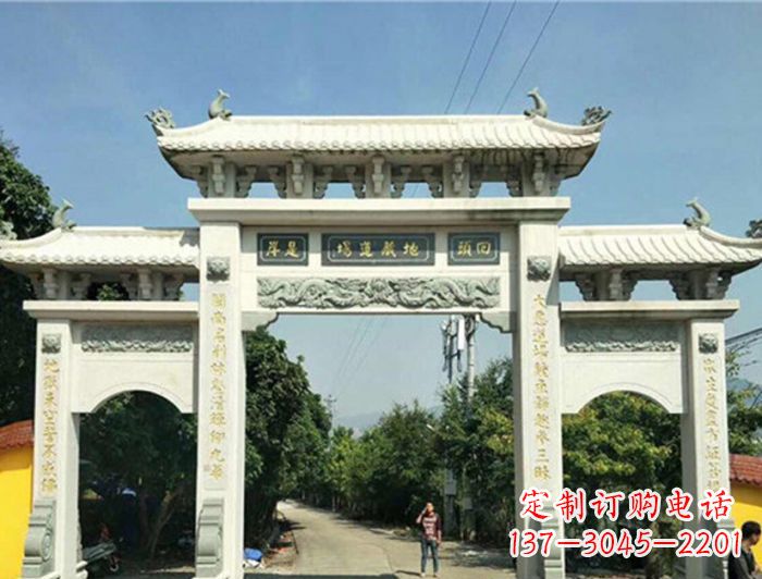聊城大理石牌坊雕塑