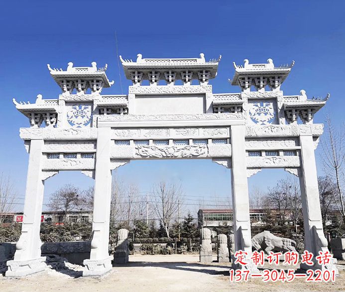 聊城大理石牌坊石雕定制