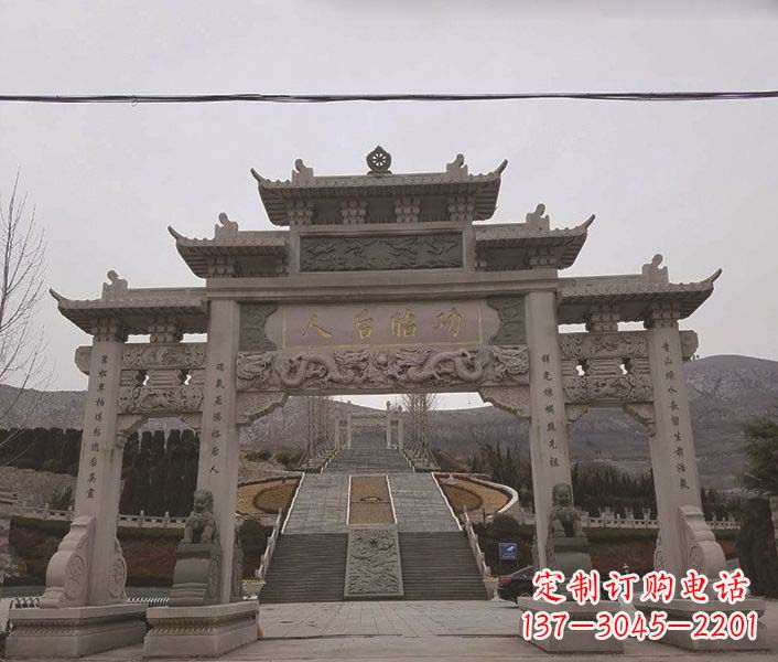 聊城大理石牌坊石雕,精美别致,艺术魅力无限